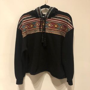 Zara embroidered hoodie